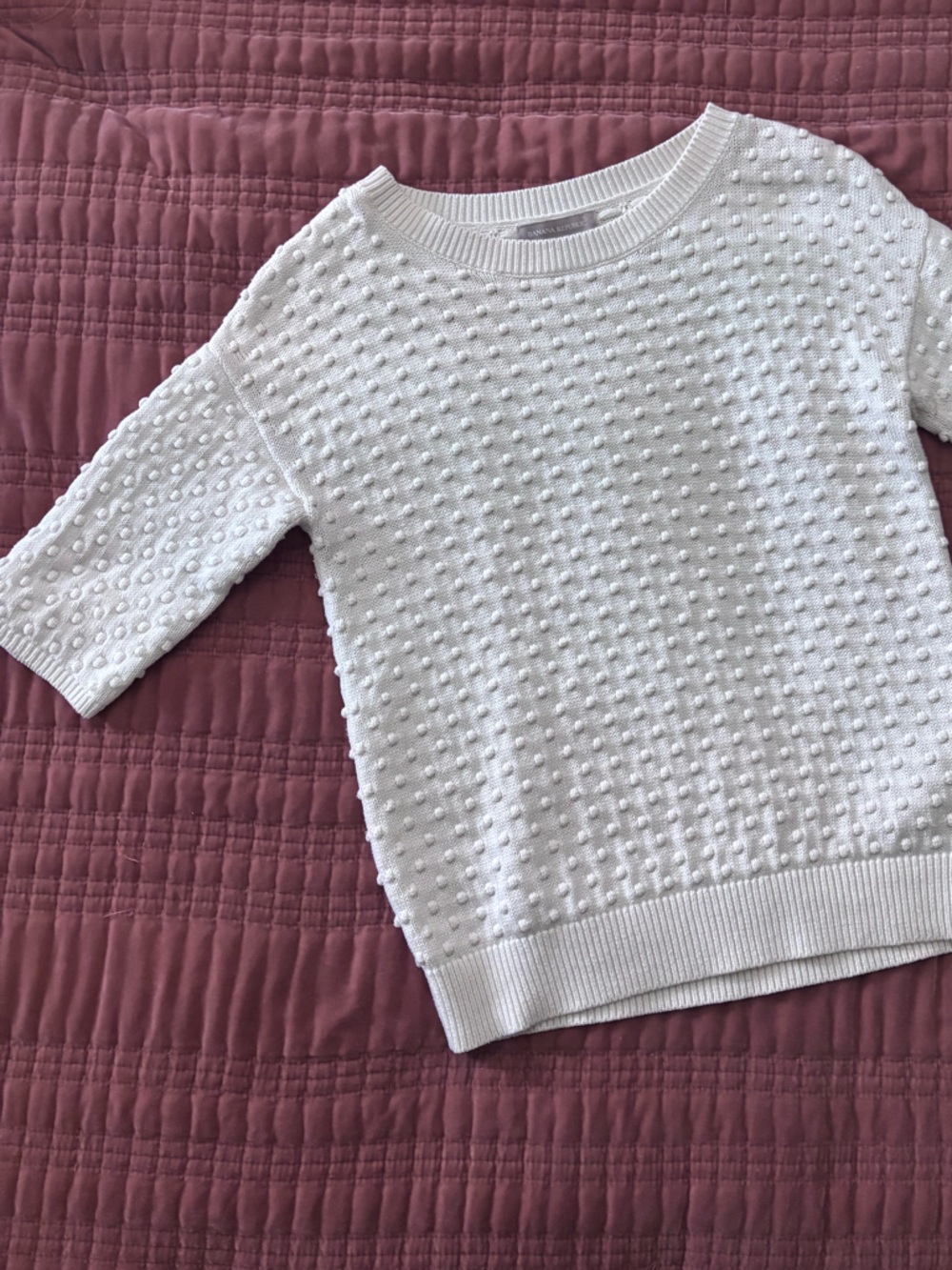 Banana Republic Cream Knit Sweater